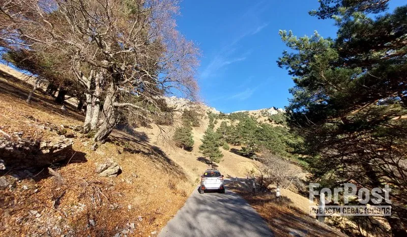 Романовское шоссе восстановлено в горах Крыма.