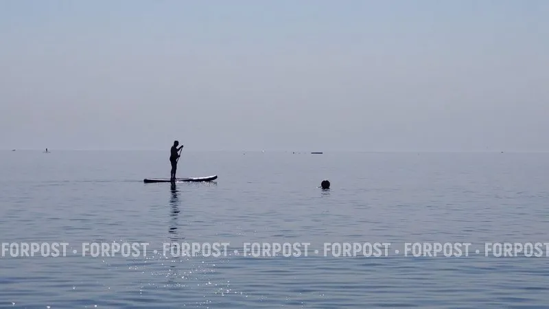 Море у берегов Крыма превратилось в «парное молоко». 