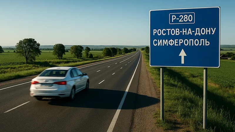 Трассу «Новороссия» расширят до четырёх полос и полностью приведут в порядок. 