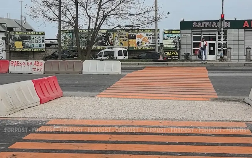 В Севастополе водители не могут привыкнуть к новому переходу на «огурце» 