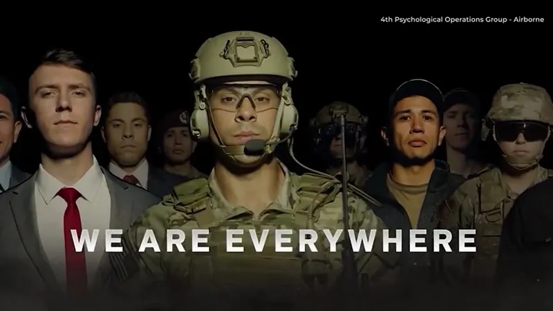 Секретное подразделение армии США сняло пугающую рекламу