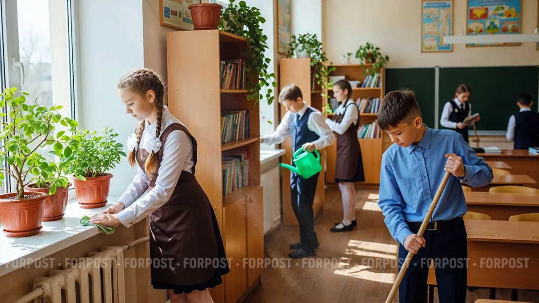 Школьников Севастополя духовно воспитают лопатой и шваброй