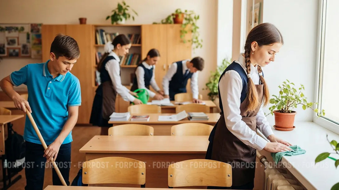 Надо ли привлекать севастопольских школьников к уборке классов?