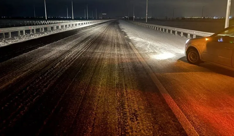 Как Крым пережил первый серьёзный снегопад этой зимой