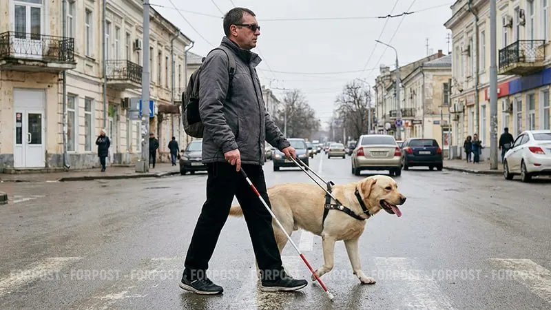Помощники слепых: как в Крыму завести собаку-поводыря, и почему их стало меньше 