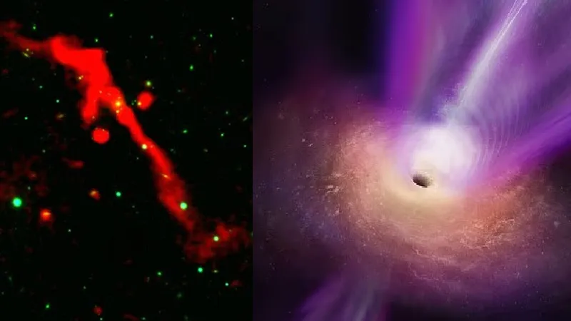 В глубинах космоса пробудилась чёрная дыра-«вулкан»