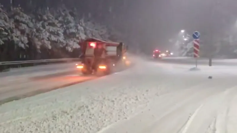 Снежный шторм накрыл юг Крыма: Ялта пережила вечер непогоды