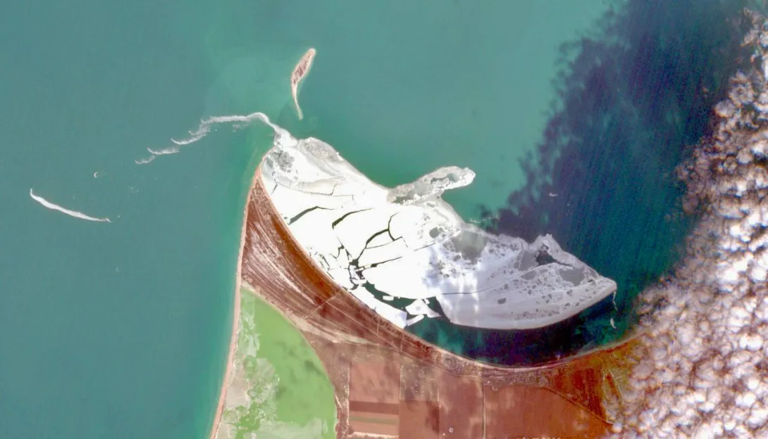 «Айсберги» у берегов Крыма: в Чёрном море обнаружили редкое ледяное поле