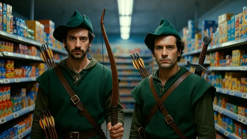 Вдохновлённые Робином Гудом активисты разграбили магазин и раздали продукты нищим