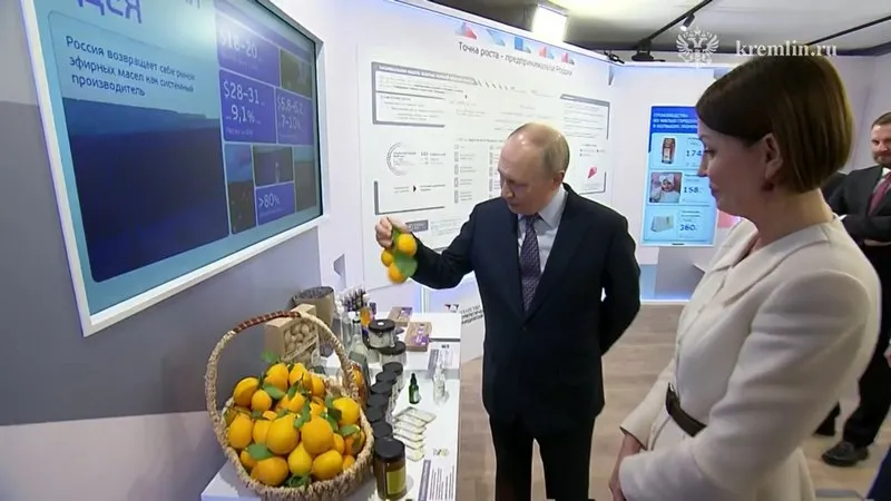 «Ой, красотки»: Владимир Путин оценил внешний вид крымских лимонов