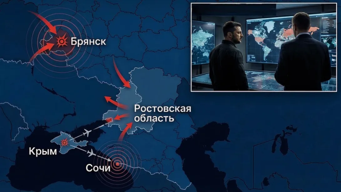 Курортный Сочи вторые сутки непрерывно отражает атаку беспилотников