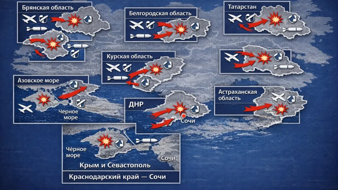 Горячие точки на карте России: хроники отражения атак ВСУ на этой неделе