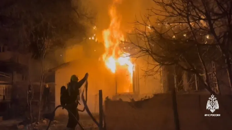 В пожаре погиб пожилой крымчанин