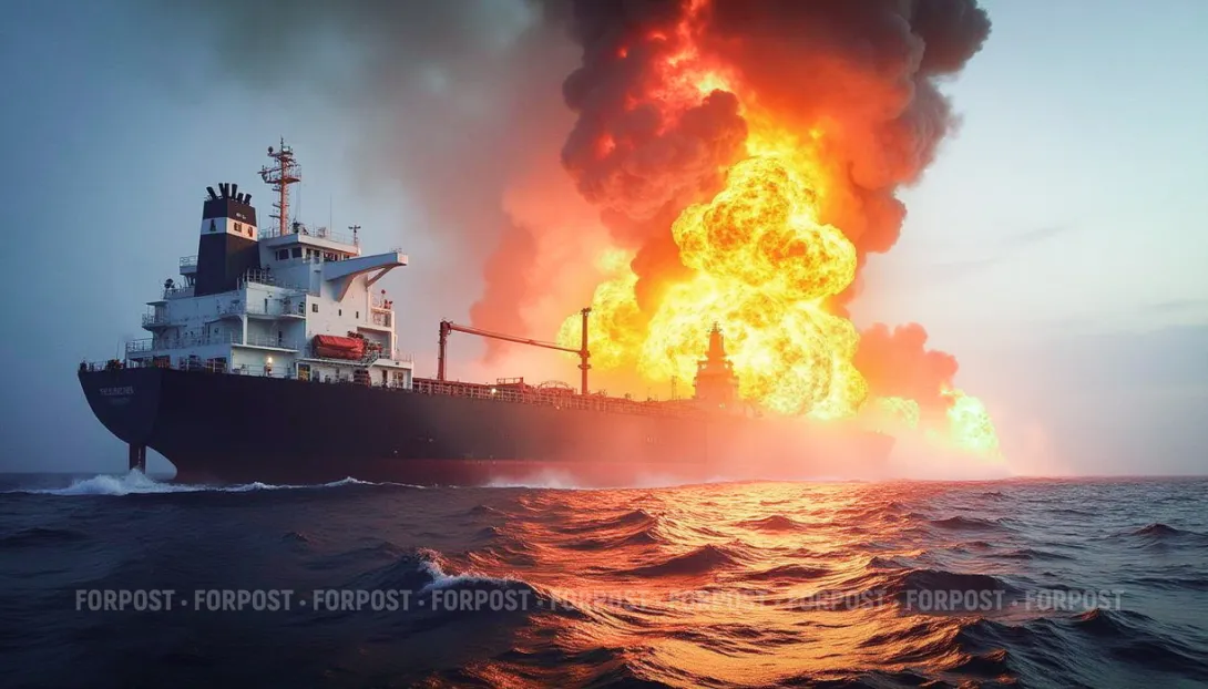 ЧП в Керченском проливе: горят два судна под флагом Танзании