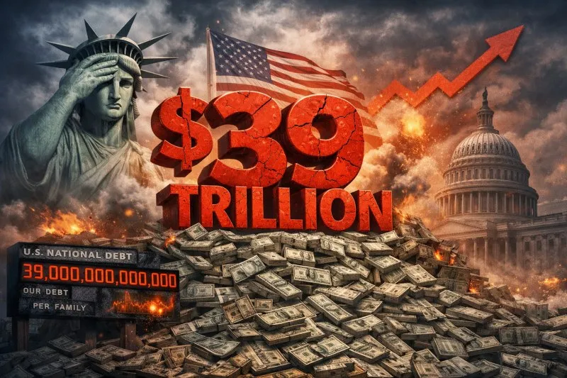 Госдолг США превысил 39 триллионов долларов