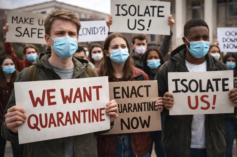 Студенты потребовали от властей карантин, социальные ограничения и самоизоляцию
