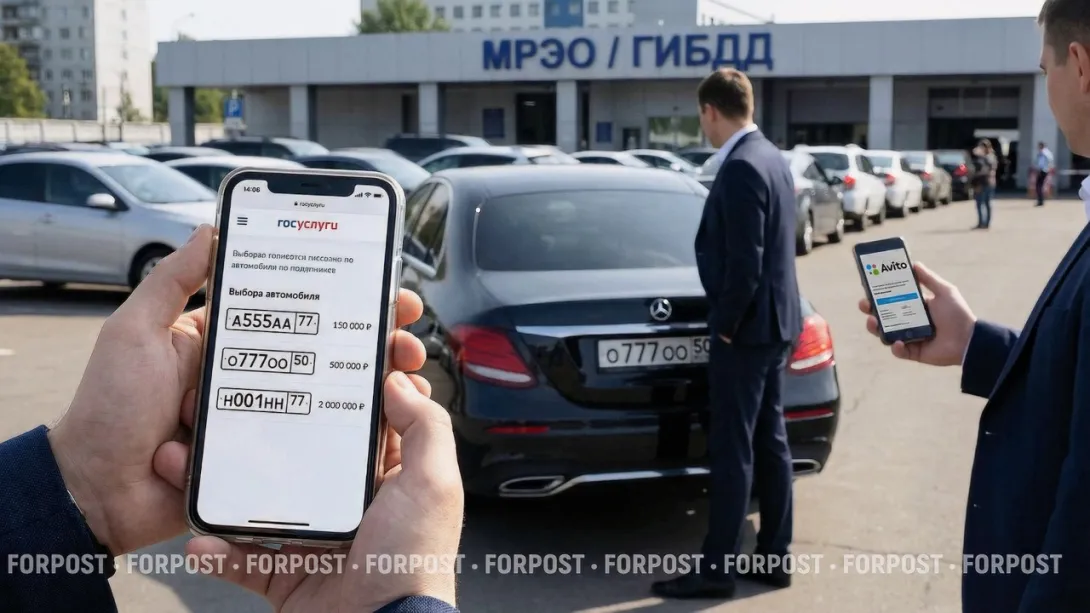 «Красивые» номера для авто можно будет купить при помощи «Госуслуг»