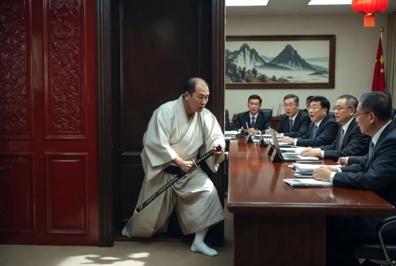 Японский военный хотел удивить посла Китая эффектным харакири