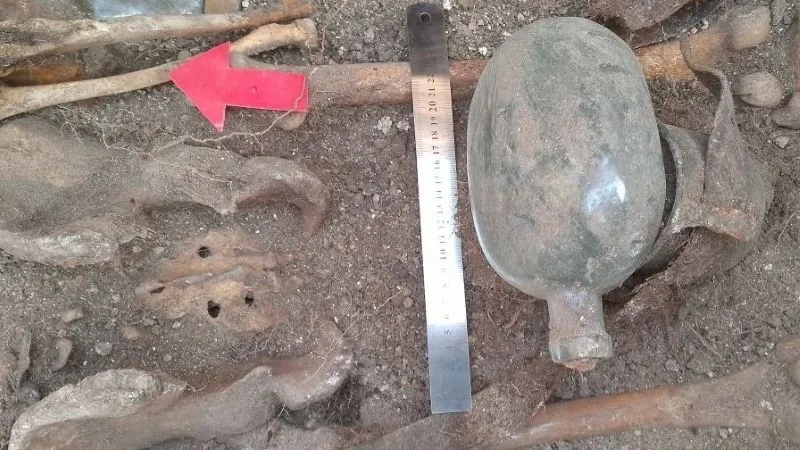 В Крыму нашли останки бойца с газетой