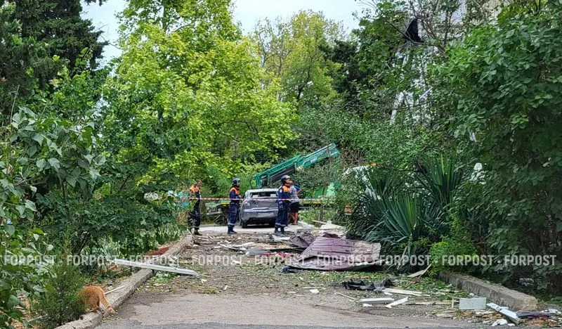 В Севастополе приступили к разбору завалов в пострадавшем от удара БПЛА жилом доме