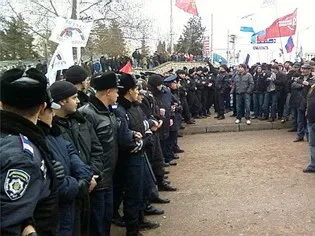 Севастопольская милиция подыгрывала Тягнибоку во время провокаций 26 декабря и 6 января