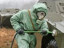 Черноморцы в составе Южного военного округа отрабатывают химическую и биологическую защиту