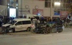На улице Руднева в Севастополе произошла страшная лобовая авария