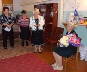 90-летним юбилей ветерана Великой Отечественной войны Карамышевой Евгении Михайловне
