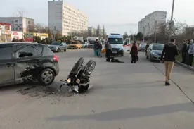 Дорожный счет минувшей недели в Севастополе. Мотоциклист спикировал на "ДЭУ"