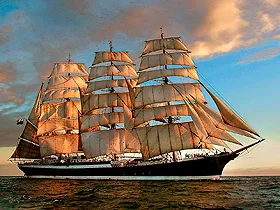 В Севастополь зайдет один из самых больших парусников в мире барк «Крузенштерн»