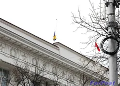 Только что спущен украинский флаг со здания горсовета Севастополя