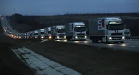 Гумконвой МЧС России выдвинулся в Донбасс