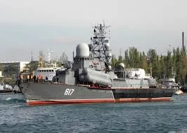 Ракетный корабль "Мираж" вернулся в Севастополь из первого похода в Средиземноморье