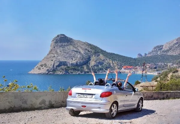 Крым, аренда автомобля, авто, горы, море, серпантин, прокат машин, каршеринг