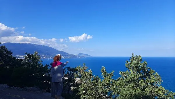 море, горы, природа, поход, пара