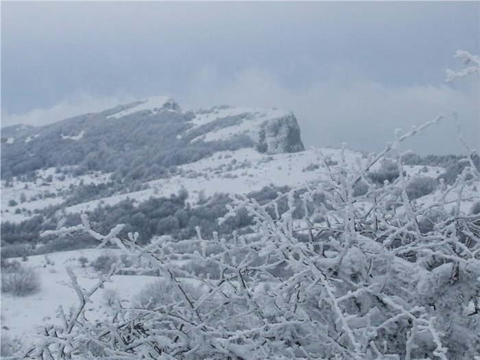 крым туризм зима снег горы