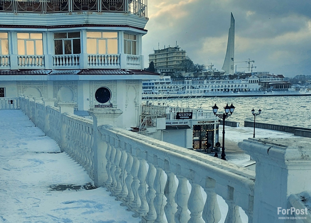 севастополь центр города снег в севастополе новости погода в севастополе чайки на приморском приморский бульвар снег