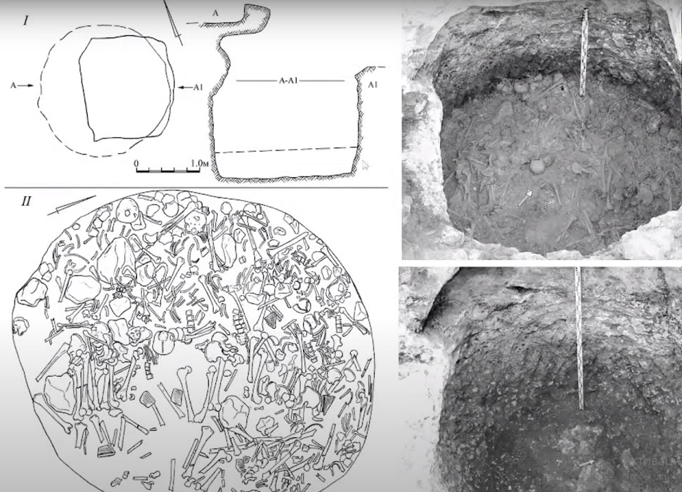 крым эски-кермен город-крепость склеп костница схема археология