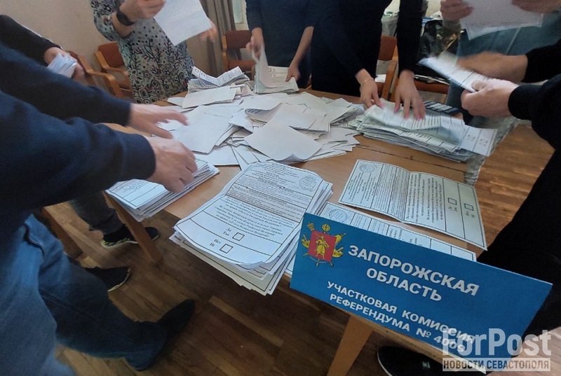 крым выборы референдум голосование освобождённые территории донбасс херсон Луганск Запорожье 