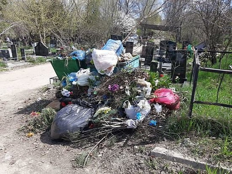 крым симферополь кладбище благоустройство мусор