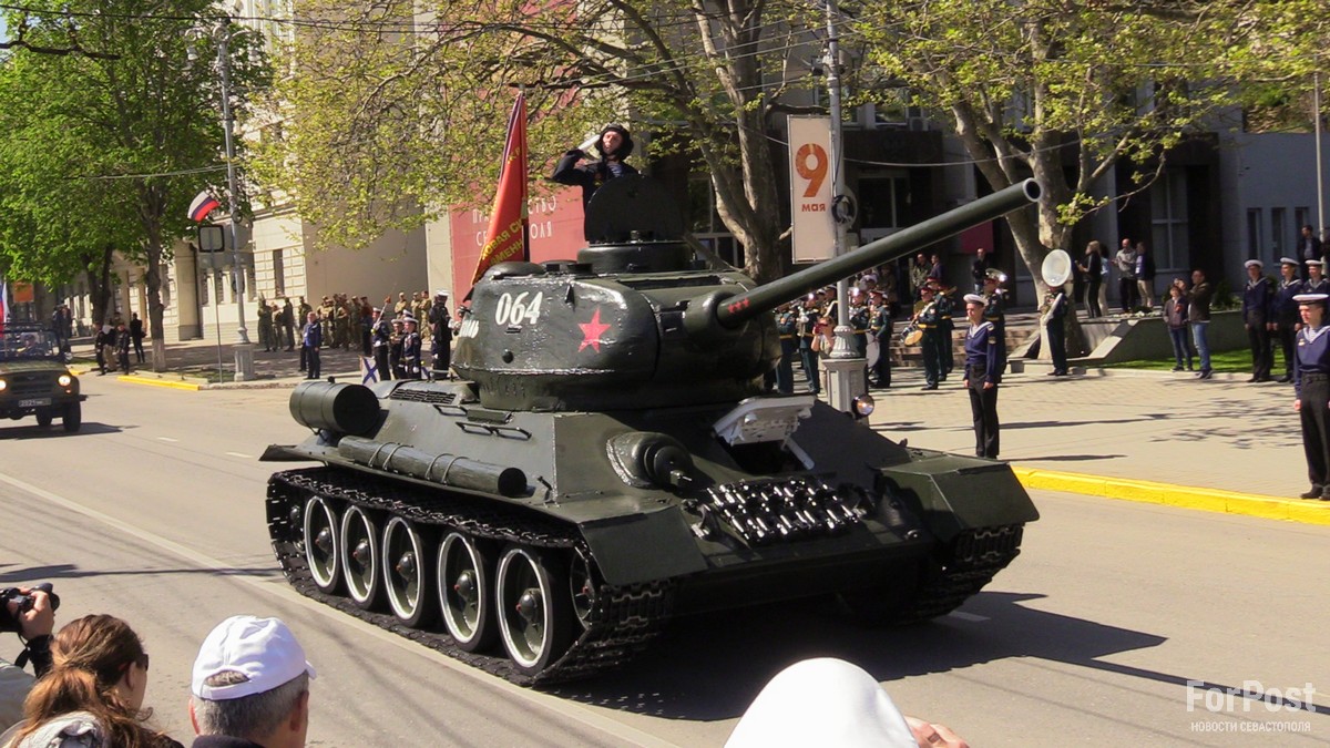 парад т34 танк севастополь победа праздник