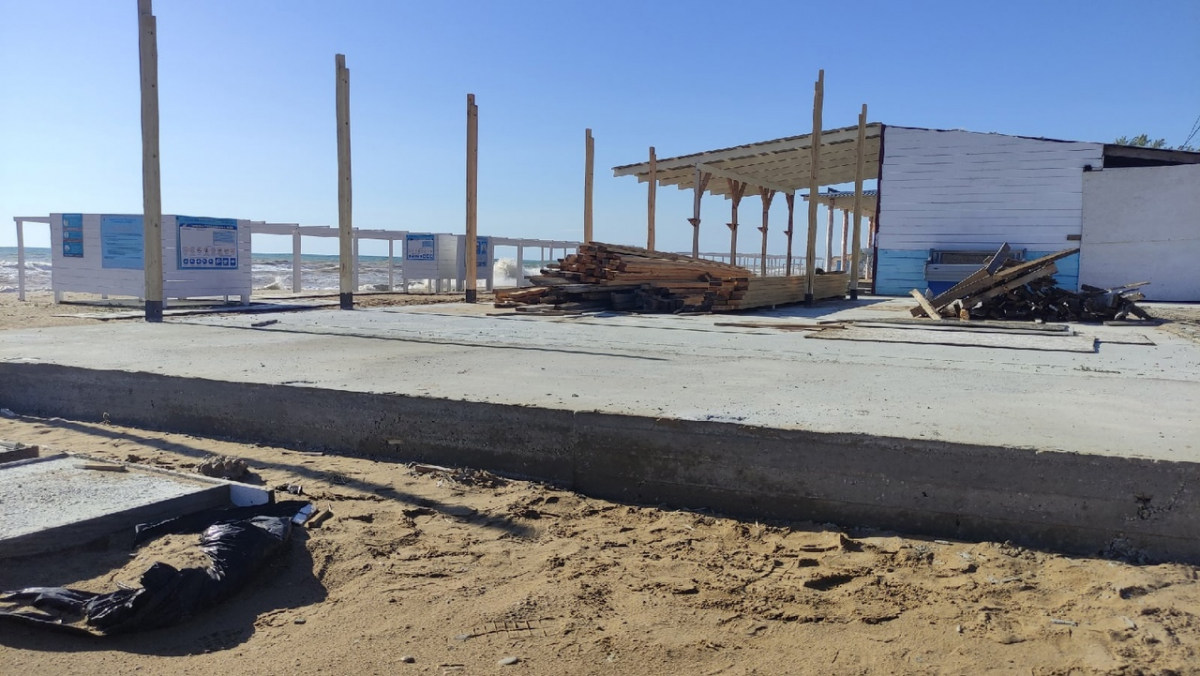 бетон павильоны пляж вязовая роща Севастополь 