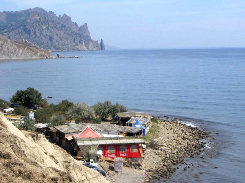 Крым меганом лисья бухта нудисты природа отдых туризм строения благоустройство
