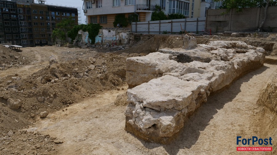 остатки фундамента стены храм иоана воина севастополь