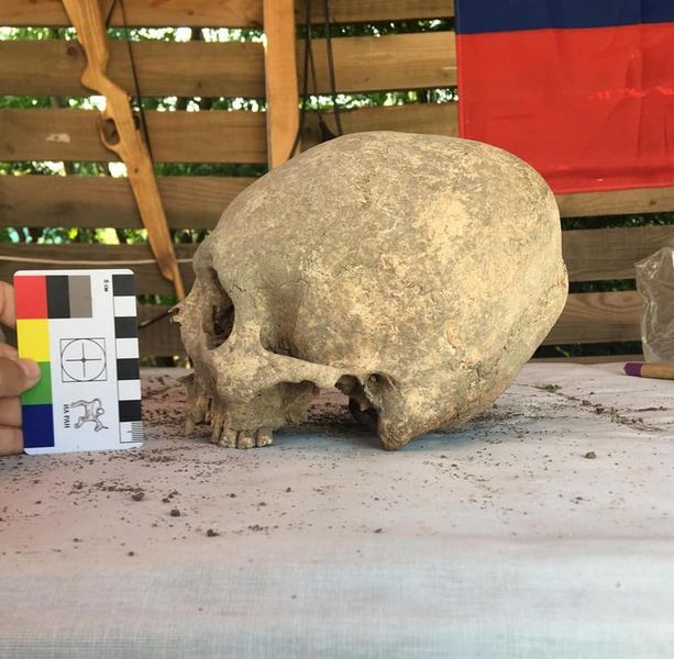 крым керчь археология раскопки череп некрополь кыз-аул