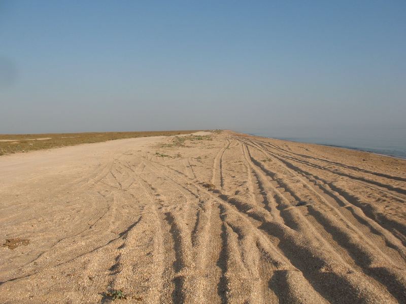 крым море пляж песок природа оопт авто арабатская стрелка