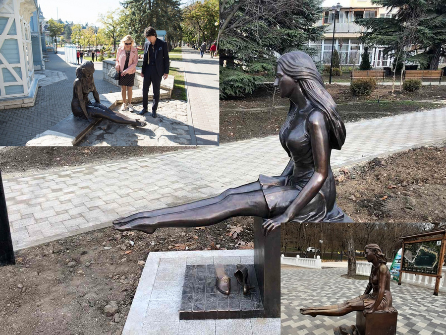 севастополь скульптура отдыхающей девушки