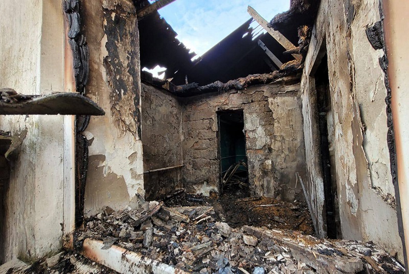 крым джанкойский район пожар МЧС дом магазин ревность разрушение ущерб