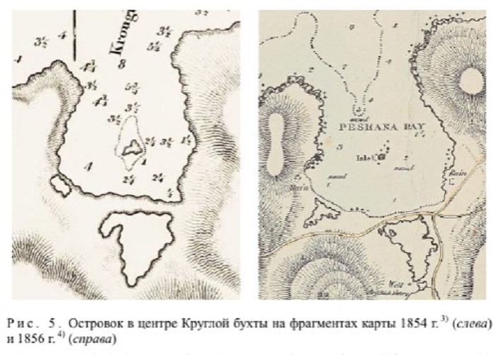севастополь старая карта островок бухта круглая бухт омега