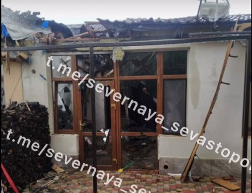 севастополь орловка атака беспилотников разрушения дома крыша